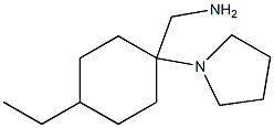 (4-ethyl-1-pyrrolidin-1-ylcyclohexyl)methylamine Struktur