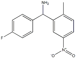 (4-fluorophenyl)(2-methyl-5-nitrophenyl)methanamine Struktur