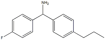 (4-fluorophenyl)(4-propylphenyl)methanamine Struktur