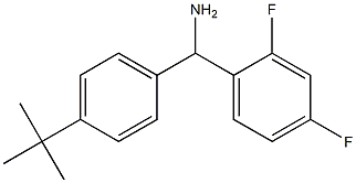 (4-tert-butylphenyl)(2,4-difluorophenyl)methanamine Struktur