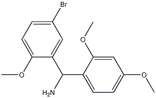 (5-bromo-2-methoxyphenyl)(2,4-dimethoxyphenyl)methanamine Struktur