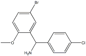 (5-bromo-2-methoxyphenyl)(4-chlorophenyl)methanamine Struktur