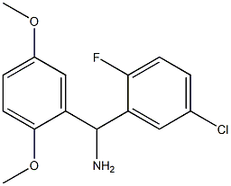 (5-chloro-2-fluorophenyl)(2,5-dimethoxyphenyl)methanamine Struktur