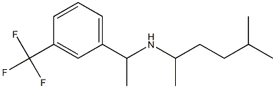 (5-methylhexan-2-yl)({1-[3-(trifluoromethyl)phenyl]ethyl})amine Struktur