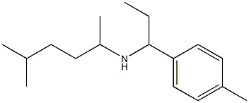 (5-methylhexan-2-yl)[1-(4-methylphenyl)propyl]amine Struktur