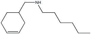 (cyclohex-3-en-1-ylmethyl)(hexyl)amine Struktur