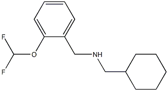 (cyclohexylmethyl)({[2-(difluoromethoxy)phenyl]methyl})amine Struktur