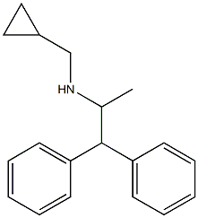 (cyclopropylmethyl)(1,1-diphenylpropan-2-yl)amine Struktur