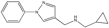 (cyclopropylmethyl)[(1-phenyl-1H-pyrazol-4-yl)methyl]amine Struktur