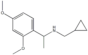 (cyclopropylmethyl)[1-(2,4-dimethoxyphenyl)ethyl]amine Struktur