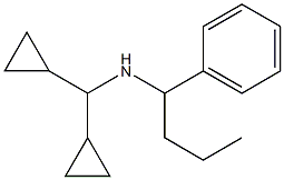 (dicyclopropylmethyl)(1-phenylbutyl)amine Struktur