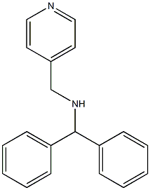 (diphenylmethyl)(pyridin-4-ylmethyl)amine Struktur