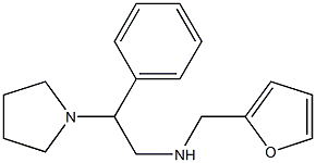 (furan-2-ylmethyl)[2-phenyl-2-(pyrrolidin-1-yl)ethyl]amine Struktur