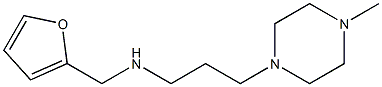 (furan-2-ylmethyl)[3-(4-methylpiperazin-1-yl)propyl]amine Struktur