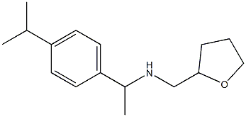 (oxolan-2-ylmethyl)({1-[4-(propan-2-yl)phenyl]ethyl})amine Struktur