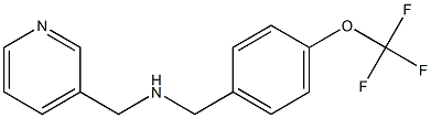 (pyridin-3-ylmethyl)({[4-(trifluoromethoxy)phenyl]methyl})amine Struktur