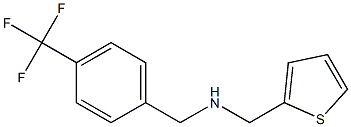 (thiophen-2-ylmethyl)({[4-(trifluoromethyl)phenyl]methyl})amine Struktur