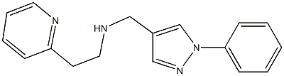 [(1-phenyl-1H-pyrazol-4-yl)methyl][2-(pyridin-2-yl)ethyl]amine Struktur