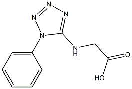 [(1-phenyl-1H-tetrazol-5-yl)amino]acetic acid Struktur