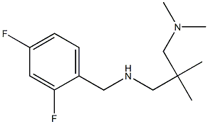 [(2,4-difluorophenyl)methyl]({2-[(dimethylamino)methyl]-2-methylpropyl})amine Struktur