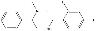 [(2,4-difluorophenyl)methyl][2-(dimethylamino)-2-phenylethyl]amine Struktur