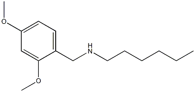 [(2,4-dimethoxyphenyl)methyl](hexyl)amine Struktur