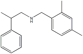 [(2,4-dimethylphenyl)methyl](2-phenylpropyl)amine Struktur