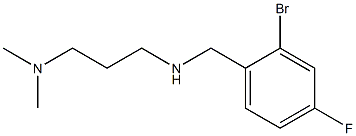 [(2-bromo-4-fluorophenyl)methyl][3-(dimethylamino)propyl]amine Struktur