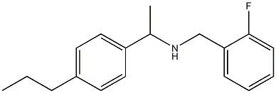 [(2-fluorophenyl)methyl][1-(4-propylphenyl)ethyl]amine Struktur