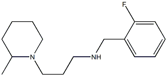 [(2-fluorophenyl)methyl][3-(2-methylpiperidin-1-yl)propyl]amine Struktur