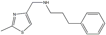 [(2-methyl-1,3-thiazol-4-yl)methyl](3-phenylpropyl)amine Struktur