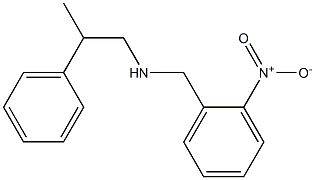 [(2-nitrophenyl)methyl](2-phenylpropyl)amine Struktur