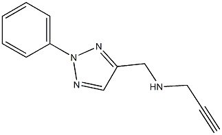 [(2-phenyl-2H-1,2,3-triazol-4-yl)methyl](prop-2-yn-1-yl)amine Struktur