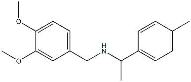 [(3,4-dimethoxyphenyl)methyl][1-(4-methylphenyl)ethyl]amine Struktur