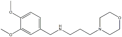 [(3,4-dimethoxyphenyl)methyl][3-(morpholin-4-yl)propyl]amine Struktur