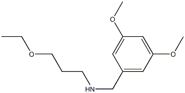 [(3,5-dimethoxyphenyl)methyl](3-ethoxypropyl)amine Struktur