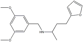 [(3,5-dimethoxyphenyl)methyl][4-(furan-2-yl)butan-2-yl]amine Struktur