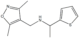 [(3,5-dimethyl-1,2-oxazol-4-yl)methyl][1-(thiophen-2-yl)ethyl]amine Struktur