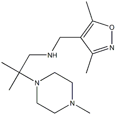 [(3,5-dimethyl-1,2-oxazol-4-yl)methyl][2-methyl-2-(4-methylpiperazin-1-yl)propyl]amine Struktur