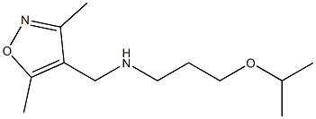 [(3,5-dimethyl-1,2-oxazol-4-yl)methyl][3-(propan-2-yloxy)propyl]amine Struktur