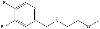 [(3-bromo-4-fluorophenyl)methyl](2-methoxyethyl)amine Struktur