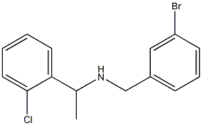 [(3-bromophenyl)methyl][1-(2-chlorophenyl)ethyl]amine Struktur