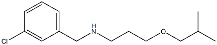 [(3-chlorophenyl)methyl][3-(2-methylpropoxy)propyl]amine Struktur