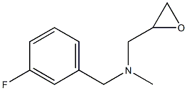 [(3-fluorophenyl)methyl](methyl)(oxiran-2-ylmethyl)amine Struktur