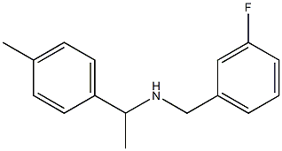 [(3-fluorophenyl)methyl][1-(4-methylphenyl)ethyl]amine Struktur