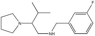 [(3-fluorophenyl)methyl][3-methyl-2-(pyrrolidin-1-yl)butyl]amine Struktur