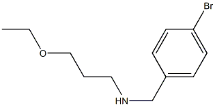 [(4-bromophenyl)methyl](3-ethoxypropyl)amine Struktur