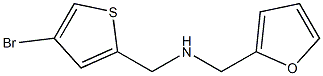 [(4-bromothiophen-2-yl)methyl](furan-2-ylmethyl)amine Struktur