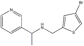 [(4-bromothiophen-2-yl)methyl][1-(pyridin-3-yl)ethyl]amine Struktur