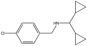 [(4-chlorophenyl)methyl](dicyclopropylmethyl)amine Struktur